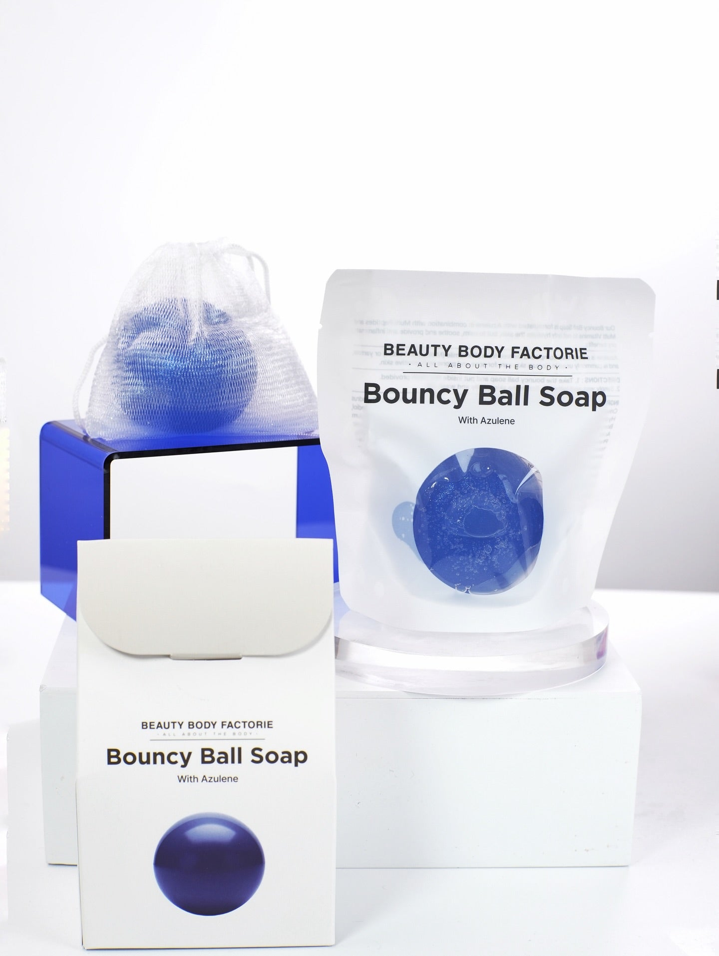 Beauty Body Factorie Bouncy Ball Soap Azulene - Skin Essence by Kathy