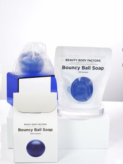 Beauty Body Factorie Bouncy Ball Soap Azulene - Skin Essence by Kathy