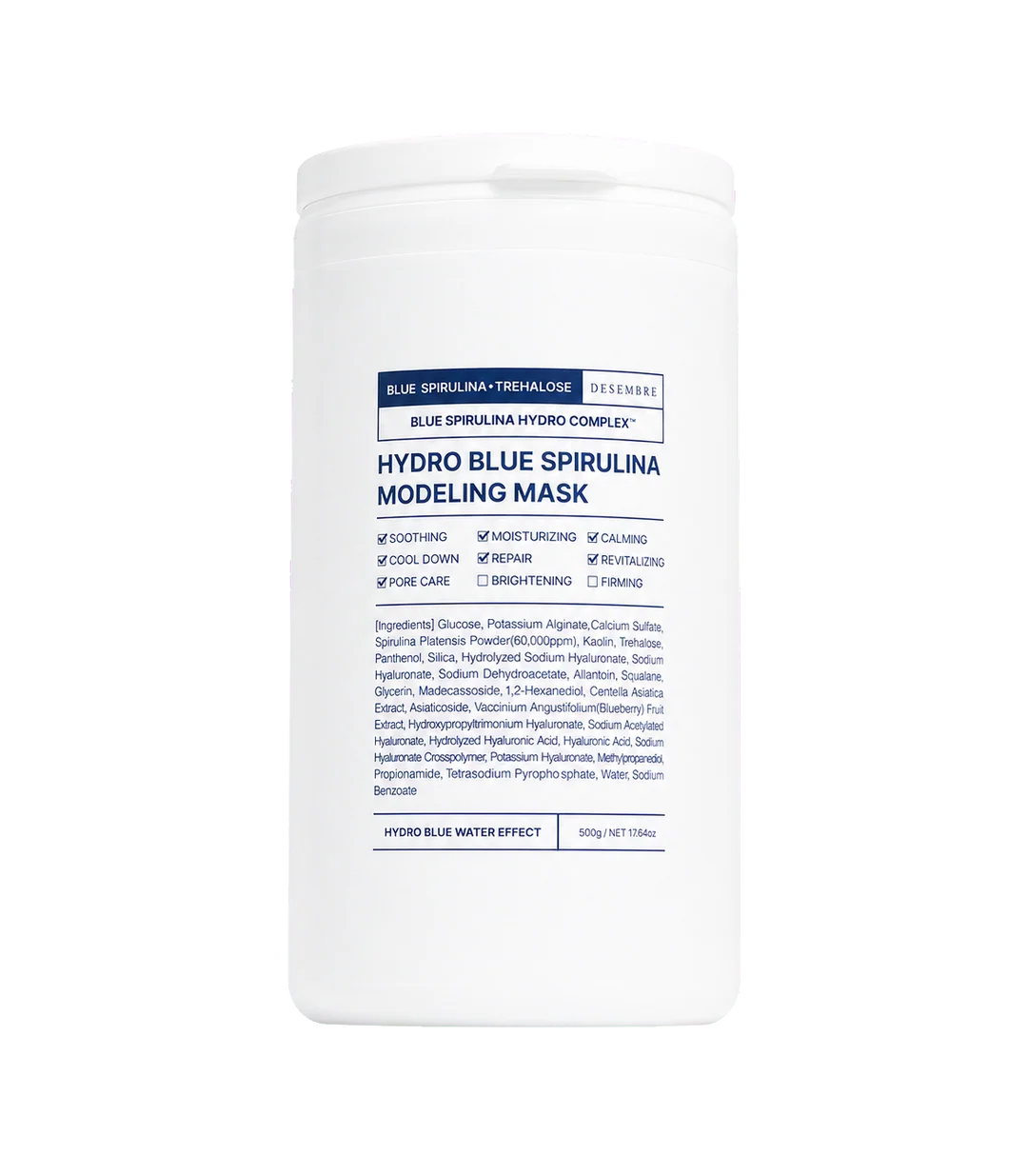 Desembre Hydro Blue Spirulina Modeling Mask