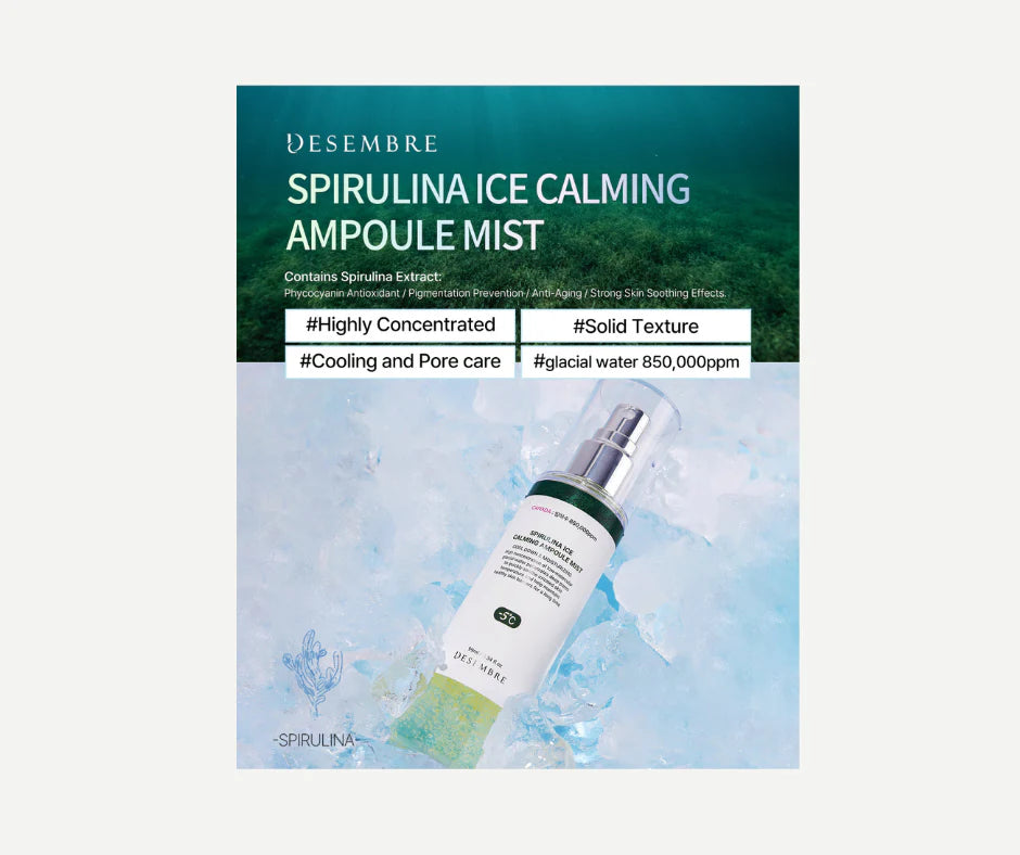 Desembre Spirulina Ice Calming Ampoule Mist - Skin Essence by Kathy